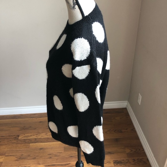 Asos B. Young Black & White Polka Dot Sweater - Picture 6 of 8